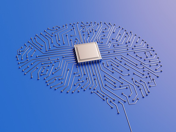 Brain made out of data points
